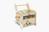 Marche-bébé en bois Tiny Love sur le thème des agriculteurs pour bébés et tout-petits de 6 mois à 3 ans, capacité de charge de 15 kg