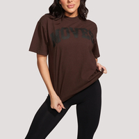 T-shirt personnalisé à col rond pour femme, en Spandex/Nylon, ample, léger, respirant, simple, tendance estivale, sexy, style streetwear pour adultes