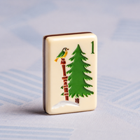 Ensemble de tuiles de Mahjong Apres Mahj, jeu de Mahjong américain en acrylique à 3 couches, thème ski, personnalisable, pour collection, en gros, idéal pour cadeau