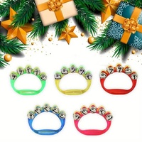 Orff Percussion Instruments Transparent Hand Bell Bracelet Sports Meeting Cheering Props Comfortable Grip Musical Instruments