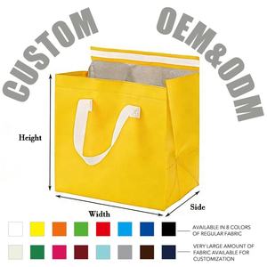 ถุงเก็บความร้อนแบบใช้แล้วทิ้ง พิมพ์ลายได้ ผลิตจากผ้าไม่ถักทอ พับเก็บได้ รีไซเคิลได้ สำหรับบรรจุภัณฑ์อาหารแบบนำกลับ สำหรับเค้ก บาร์บีคิว <span class=keywords><strong>ชา</strong></span>นม แบบเก็บความร้อน - Product Image 3