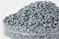 Granulés de résine PVC gris clair sur mesure, rigides, souples, flexibles, certifiés RoHS REACH, haute pureté, pour extrusion et moulage de profilés