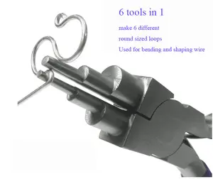 1 זוג 6 צעד ערבות ביצוע צבת חוט כיפוף להרכיב כלי