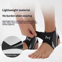 Attelle de cheville sportive réglable à compression respirante, stabilisateur de soutien, prévention des entorses, protection contre les blessures, enveloppement personnalisé en Spandex