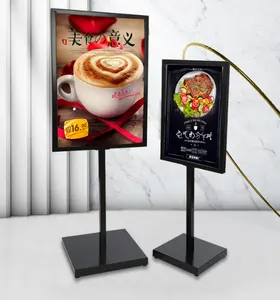 Wholesale manufacturer provide digital printing design outdoor promotion display holder vertical poster stand for trade show