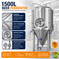 Fermentador Artesanal Premium de 2000L - Tanque Encamisado Estándar Alemán 316L con Enfriamiento de Glicol de Precisión para Cervecerías Comerciales
