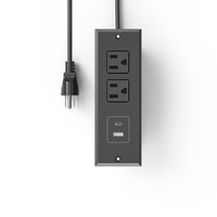 Prise de conférence encastrée avec 2 prises CA 1x1x1x1 USB-A ports USB-C prise de courant de bureau pour table d'appoint