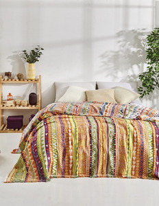 Diseño elegante 100% Manta de algodón Jacquard Throw 230x260cm 90x102 pulgadas Colección Jacquard Manta Colcha - Product Image 6