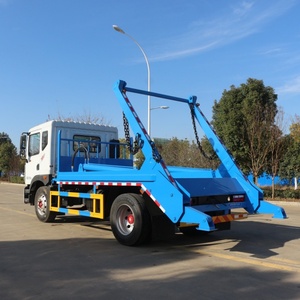 Camion à ordures compacteur hydraulique Dongfeng 12 m³ avec bras oscillant, transmission 4x2 et bennes assorties pour une collecte efficace des déchets - Product Image 6