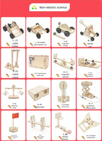 Tscinbuny Puzzle de Bataille Robotique Scientifique en Bois, Jouet Scientifique et Éducatif DIY Programmable pour Enfants, Assemblage STEAM