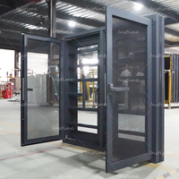 Ventana de Estilo Industrial Instime Crittall, Diseño de Ventana de Acero Antiguo, Ventana Abatible de Aluminio con Marco Delgado y Rotura de Puente Térmico