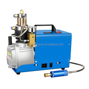 Pompe à air électrique monocylindre compacte 30MPA haute pression refroidie par eau avec réservoir 80L et composant moteur intelligent pour gonflage - Product Image 1