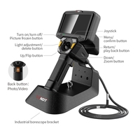 Boroscopio de Video con Sonda de 3.9mm, Imágenes HD, Pantalla IPS de 5 Pulgadas, Clasificación IP67, Articulación de 4 Direcciones, Herramienta de Diagnóstico Industrial Resistente