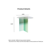 Moderner Luxuriöser Transparenter Acryl-Farbverlauf Esstisch Anpassbare Größe und Farbe für Zuhause Apartment Esszimmer-Möbel