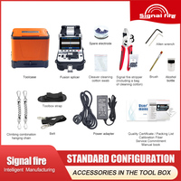 Sinyal Fire mesin Splicer fusi serat AI-20 jaringan enam motor Penyelaras inti mesin sambungan fusi busur suku cadang gratis harga pabrik