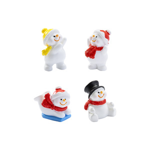 Mini Figuras de Resina de Muñecos de Nieve Navideños en Miniatura, Adornos para Manualidades Navideñas, Decoración de Jardín de Hadas y Casa de Muñecas - Product Image 6