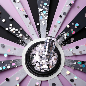 Strass pour ongles effet écailles de dragon holographiques, paillettes carrées 3D, effet miroir, non thermocollants, décoration pour nail art, écailles pour ongles - Product Image 3