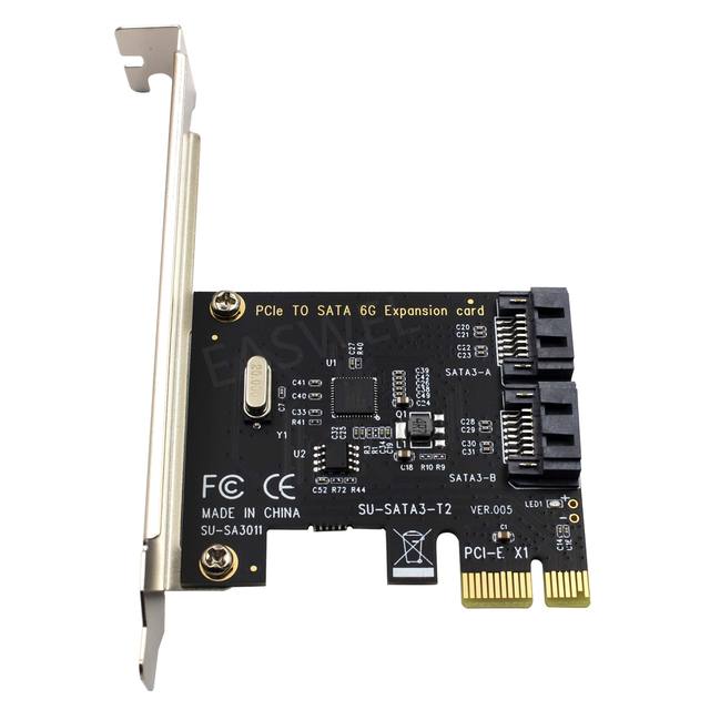 Universal PCIE Pci-e to 3.0 Internal 6Gbps 2-Port Expansion Controller Card Adapter