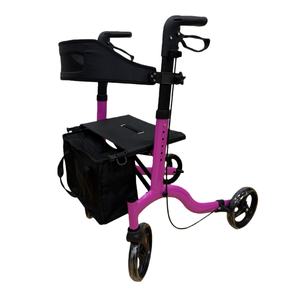 הליכון מתקפל מאלומיניום עם מושב, קל משקל, לעזרה בהליכה לנכים, לעגלת קניות. - Product Image 6