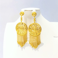 Boucles d'oreilles en gros en promotion, bijoux africains et turcs plaqués or, les meilleures boucles d'oreilles de notre usine, boucles d'oreilles étanches pour femmes