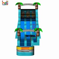 Nouveau design de toboggan aquatique gonflable en PVC pour location de fête humide ou sèche pour fête dans la cour