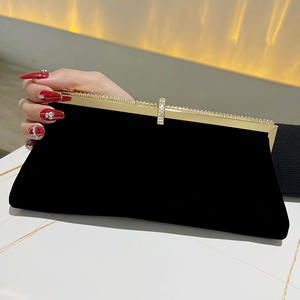 2026 New Velvet Clutch <b>Bag</b> Elegant Black Fashion Women Chain Shoulder Crossbody Handbags Ladies Evening <b>Bags</b> - Product Image 4