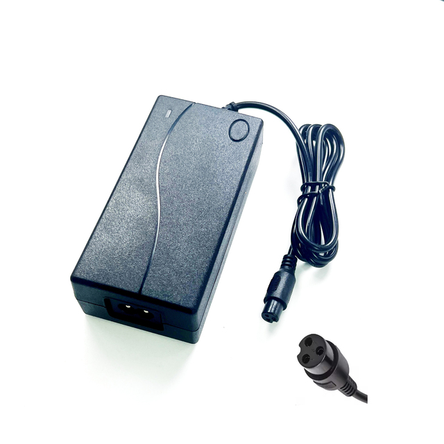 42V 2A 84W Battery Charger for Electric Bike Scooter 3-Prong Inline Connector Power Adapter for 36V Lithium Battery Charger