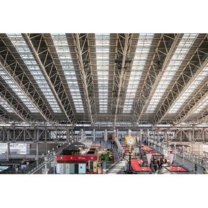 आधुनिक रेलवे स्टेशन टर्मिनलों के लिए कस्टम लार्ज-अवधि स्टील संरचना फ्रेमवर्क - Product Image 3