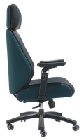 Chaise de bureau exécutive ergonomique moderne à dossier haut en cuir PU, base chromée, structure en bois, appuie-tête réglable et rétractable