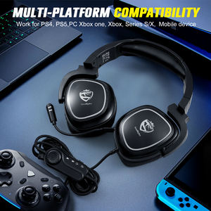 Écouteurs USB S22 pour ordinateur, casque téléphonique à suppression de bruit, écouteurs pour ordinateur portable avec micro pour PS4 PS5 téléphones - Product Image 3