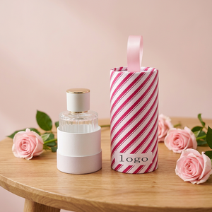 Tube cylindrique en papier personnalisé en couleur pour flacon de parfum, boîte ronde rigide en papier pour emballage de flacon de parfum cosmétique - Product Image 1