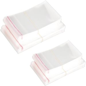 Bolsas de Plástico OPP Transparentes Personalizadas con Cabezal Impreso, Autoadhesivas, Reciclables, con Fuelle Lateral, para Envasar Azúcar, Joyería y Ropa - Product Image 1