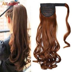 ที่หนีบผมหางม้าทรงตรงทำจากผ้าไหมสังเคราะห์ขนาด22นิ้ว - Product Image 3