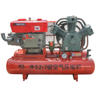 Motor diésel de pistón portátil de 100CFM W3.5/5 5 7 Bar, nuevos compresores de aire para minería pequeños, juego de martillo Jack Hammer Rock Drill Hammer Air