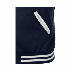 Vestes bomber universitaires OEM avec patchs brodés, manteaux de sport en gros pour les écoles, les clubs sportifs et les équipes universitaires - Product Image 1