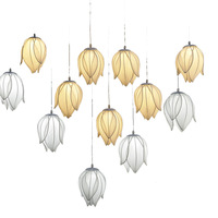 Haute qualité nouvelle salle de mariage scène lieu mise en page accessoires décoration mariage mise en page accessoires tissu en fer forgé 5 têtes lotus lampe