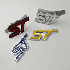 Emblema <span class=keywords><strong>3D</strong></span> in Metallo ST, Badge per Griglia Anteriore Auto, Adesivo per Bagagliaio Posteriore per <span class=keywords><strong>Ford</strong></span> - Product Image 5
