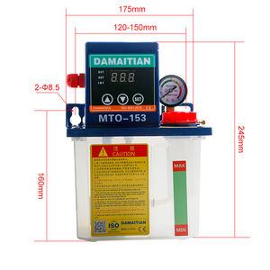 MTO-153 yağlama sistemi elektrikli dişli pompa 220V yakıt tankı ile 1.5L dijital ekran CNC otomatik oyma makinesi - Product Image 5