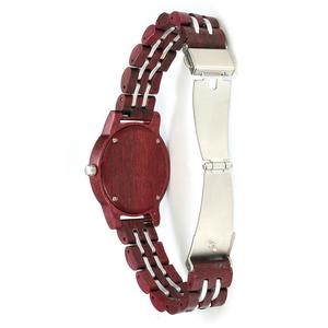 Sang Trọng Bằng Gỗ Đồng Hồ Đặt Thép Hạt Đơn Giản Thanh Lịch Tím Gỗ 36Mm 9Mm 16Mm Bằng Gỗ Ba Kim Phong Cách Thời Trang Mới Quyến Rũ - Product Image 4
