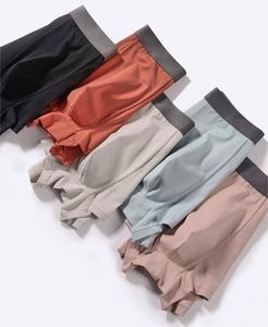 Boxers pour jeunes hommes en coton respirant de couleur unie, taille plus, vente en gros - Product Image 3