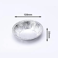 Plateau à tartelettes en aluminium écologique, jetable, mini moule à pâtisserie, plat en aluminium alimentaire avec couvercle en plastique PET