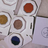 Palette de fards à paupières vide, écologique, durable et biodégradable en pâte de papier, pour fard à paupières individuel