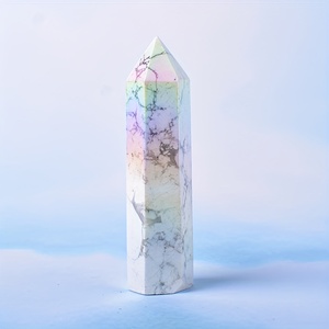 Vente en gros CrystalHola : Pointe de pierre de pin blanc électroplaquée Aura, élégante, tendance Feng Shui, apaisante pour la décoration de la maison et du bureau - Product Image 5