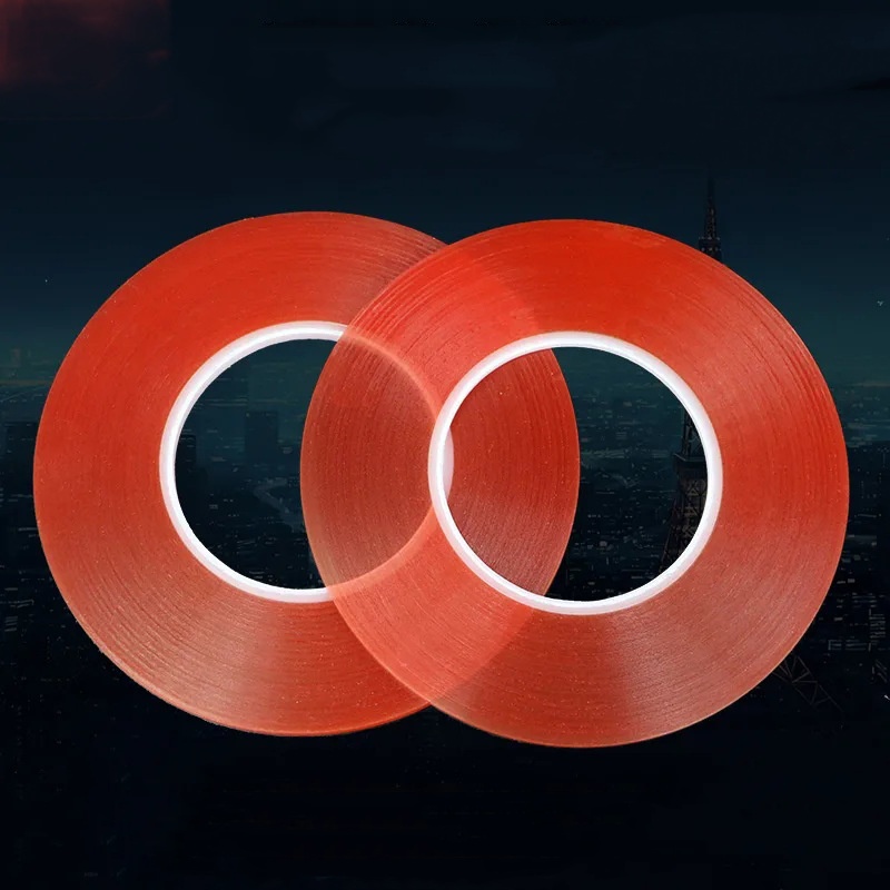 Adhesive Tape for Glass Double Sided Self Adhesive Tape Red PET Adhesive Double Sided Acrylic Double Side Tape