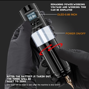 Stylo professionnel de <span class=keywords><strong>machine</strong></span> de tatouage de batterie <span class=keywords><strong>sans</strong></span> <span class=keywords><strong>fil</strong></span> de stylo de tatouage de P.M.U pour la vente bon marché - Product Image 4