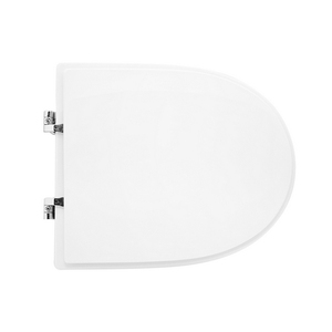 Asiento de inodoro para Pozzi Ginori Fast Rimfree Shape 4, blanco, con bisagras en forma de C - Product Image 1