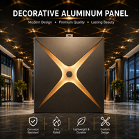 Panneau décoratif en aluminium 3D stéréo personnalisé pour plafond, motif géométrique, pour bureaux commerciaux, halls d'hôtels et plafonds intérieurs