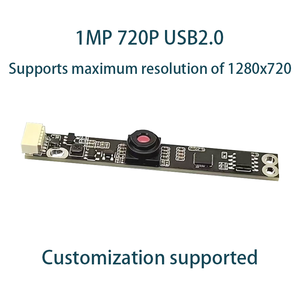 Módulo de Cámara USB de 1MP 720P con Rango Dinámico Amplio de 82dB, Lente F2.7 60 °   Módulo de Cámara de Control de Acceso con Escaneo Facial, Tipo de Enfoque FF MF - Product Image 1