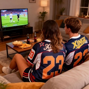 Camiseta Deportiva Unisex de Poliéster 100% con Logotipo Personalizado al por Mayor, Corte Holgado, para Fútbol, Calle, Escuela, Equipo, Entrenamiento, Secado Rápido - Product Image 4