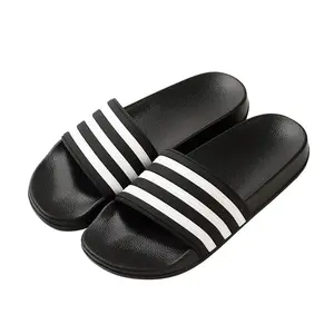 Classic Striped Slides Slippers For Women Summer Home House Outdoor Wear Men's Anti Slip Summer Sandals For Men